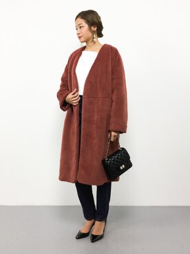 「N.（N. Natural Beauty Basic）（エヌエヌナチュラルビューティーベーシック）のアイテム（その他アウター）」を使った、mihiroさん（レディース・156cm）の秋コーディネート