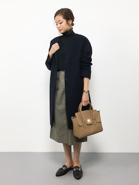 「NATURAL BEAUTY BASIC（ナチュラルビューティーベーシック）のアイテム（その他アウター）」を使った、mihiroさん（レディース・156cm・20代）の秋コーディネート