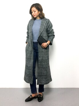 「GeeRA（ジーラ）のアイテム（その他アウター）」を使った、mihiroさん（レディース・156cm）の秋コーディネート