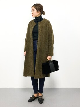 「N.（N. Natural Beauty Basic）（エヌエヌナチュラルビューティーベーシック）のアイテム（その他アウター）」を使った、mihiroさん（レディース・156cm）の秋コーディネート