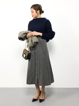 mihiroさん（レディース・156cm）の秋コーディネート