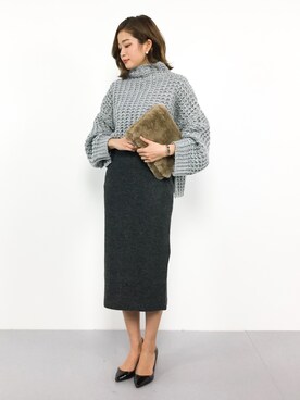 mihiroさん（レディース・156cm）の冬コーディネート