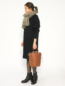 mihiroさん（レディース・156cm）の冬コーディネート