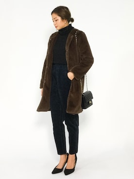 mihiroさん（レディース・156cm）の冬コーディネート
