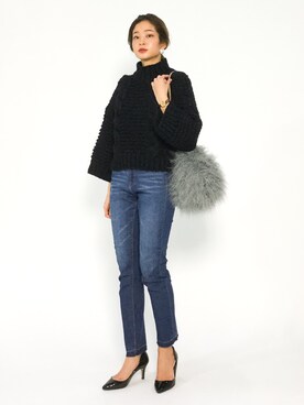 mihiroさん（レディース・156cm）の冬コーディネート