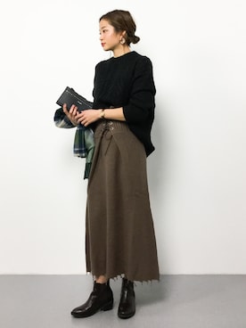 mihiroさん（レディース・156cm）の冬コーディネート