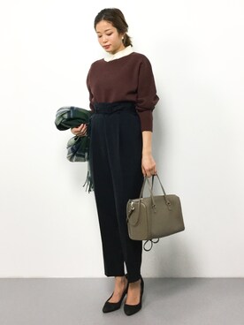 mihiroさん（レディース・156cm）の冬コーディネート