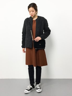 mihiroさん（レディース・156cm）の冬コーディネート