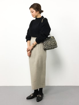 mihiroさん（レディース・156cm）の冬コーディネート