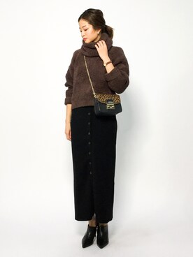 mihiroさん（レディース・156cm）の冬コーディネート