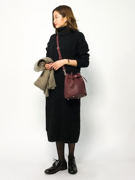 mihiroさん（レディース・156cm）の冬コーディネート