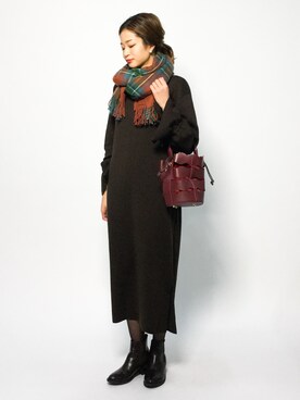 mihiroさん（レディース・156cm）の冬コーディネート