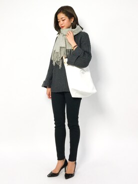 mihiroさん（レディース・156cm）の冬コーディネート