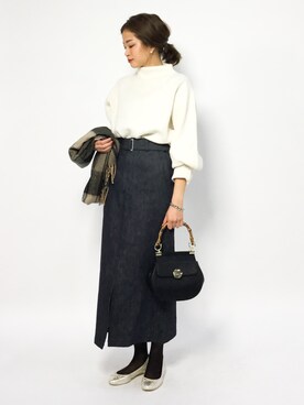 mihiroさん（レディース・156cm）の冬コーディネート