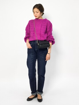 mihiroさん（レディース・156cm）の冬コーディネート