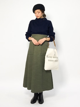 mihiroさん（レディース・156cm）の冬コーディネート