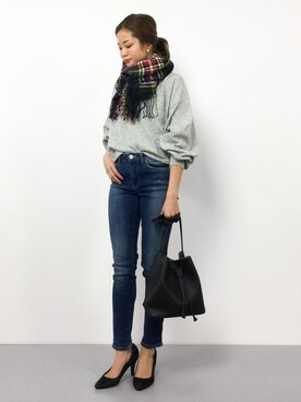 mihiroさん（レディース・156cm）の冬コーディネート