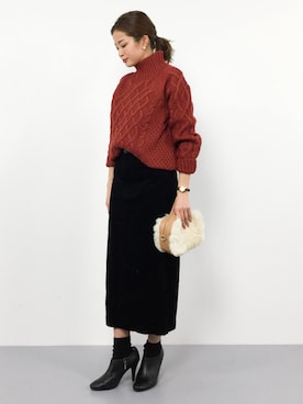 mihiroさん（レディース・156cm）の冬コーディネート