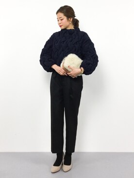 mihiroさん（レディース・156cm）の冬コーディネート
