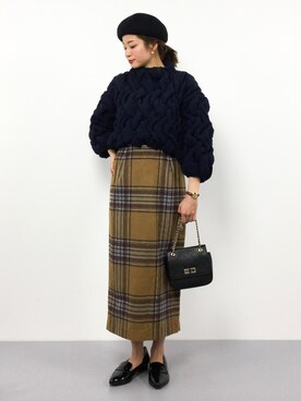mihiroさん（レディース・156cm）の冬コーディネート
