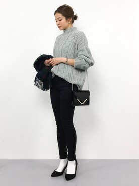 mihiroさん（レディース・156cm）の冬コーディネート