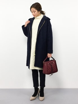 mihiroさん（レディース・156cm）の冬コーディネート