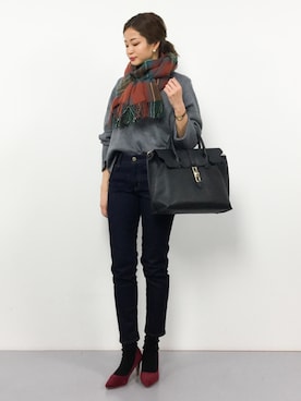 mihiroさん（レディース・156cm）の冬コーディネート