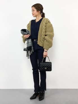 mihiroさん（レディース・156cm）の冬コーディネート