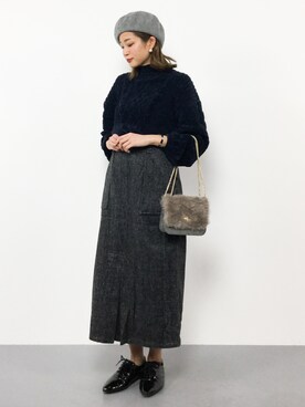 mihiroさん（レディース・156cm）の冬コーディネート