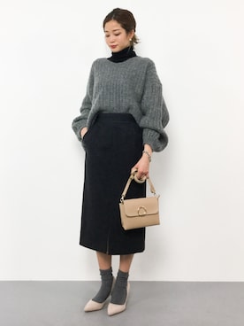 mihiroさん（レディース・156cm）の冬コーディネート