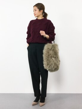 mihiroさん（レディース・156cm）の冬コーディネート