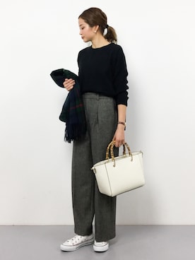 mihiroさん（レディース・156cm）の冬コーディネート