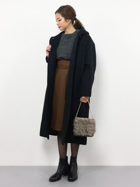 mihiroさん（レディース・156cm）の冬コーディネート