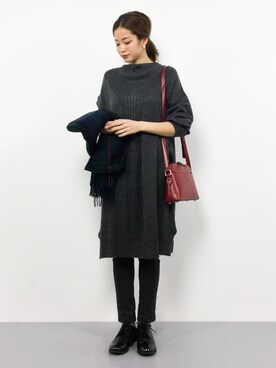 mihiroさん（レディース・156cm）の冬コーディネート