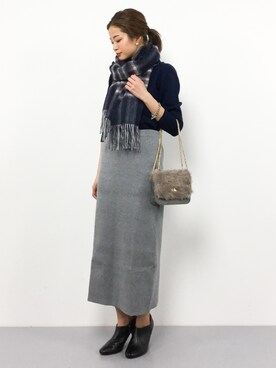 mihiroさん（レディース・156cm）の冬コーディネート