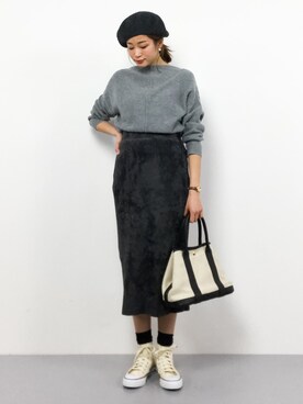 mihiroさん（レディース・156cm）の冬コーディネート