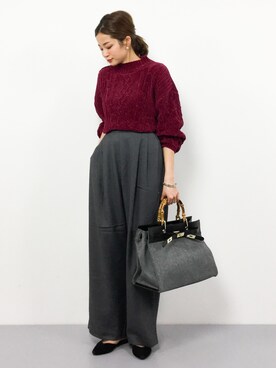 mihiroさん（レディース・156cm）の冬コーディネート