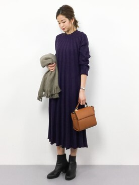 mihiroさん（レディース・156cm）の冬コーディネート