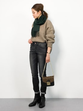 mihiroさん（レディース・156cm）の冬コーディネート