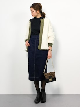 mihiroさん（レディース・156cm）の冬コーディネート