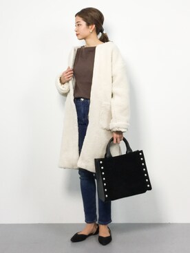 mihiroさん（レディース・156cm）の冬コーディネート