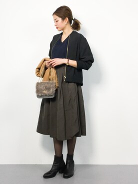 mihiroさん（レディース・156cm）の冬コーディネート