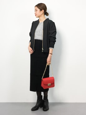 mihiroさん（レディース・156cm）の冬コーディネート