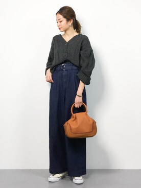 mihiroさん（レディース・156cm）の冬コーディネート