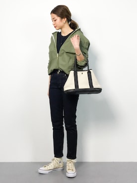 「SHIPS Days（シップスデイズ）のアイテム（ジャケット/アウター）」を使った、mihiroさん（レディース・156cm）の春コーディネート