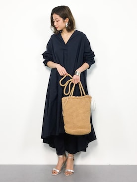 「アイテム（シャツワンピース）」を使った、mihiroさん（レディース・156cm・20代）の春コーディネート