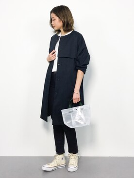 「SHIPS Days（シップスデイズ）のアイテム（ジャケット/アウター）」を使った、mihiroさん（レディース・156cm）の春コーディネート