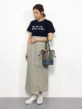 「ハイカット」｜mihiroさん（レディース・156cm・20代）の春コーディネート