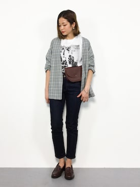 「SEVENDAYS=SUNDAY（セブンデイズサンデイ）のアイテム（ミリタリージャケット）」を使った、mihiroさん（レディース・156cm）の春コーディネート