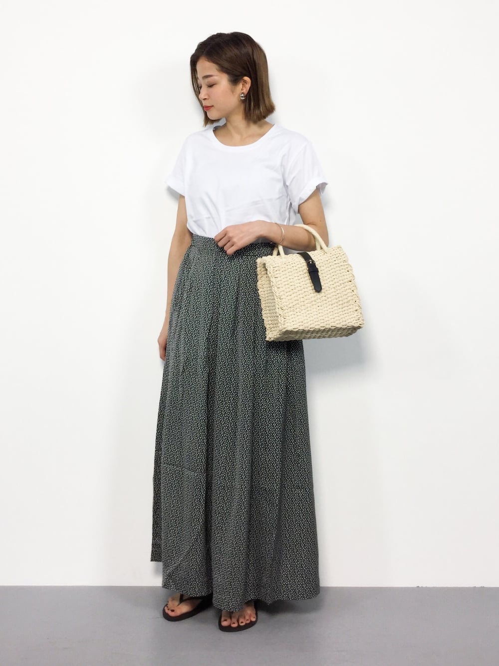 journal standard フラワープリントマキシスカートインナーセット journal standard フラワープリントマキシスカートインナーセット